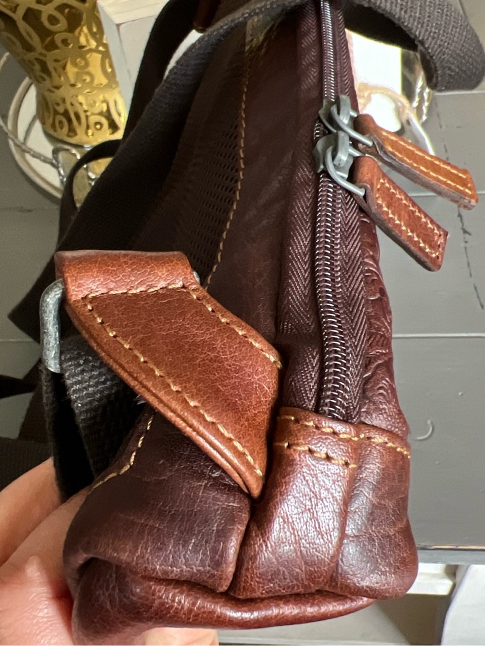 Jack Georges Small Convertible Backpack /Crossbody Leather - Picture 9 of 15